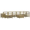 vidaXL Salon de jardin 9 pcs bois de pin impr&eacute;gn&eacute;