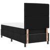 vidaXL Lit &agrave; ressorts avec matelas avec LED Noir 100 x 200 cm tissu