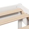 vidaXL Cadre de lit sans matelas blanc 140x200 cm bois de pin massif