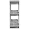 vidaXL Biblioth&egrave;que/S&eacute;parateur de pi&egrave;ce sonoma gris 80x30x87 cm