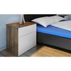 vidaXL Table de chevet 2 pcs avec 1 tiroir Marron/Blanc