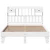 vidaXL Cadre de lit sans matelas blanc 140x190 cm bois de pin massif