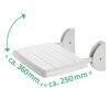 RIDDER Si&egrave;ge de douche rabattable Eco Blanc