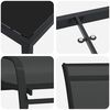vidaXL Ensemble de salle &agrave; manger pour jardin 7 pcs Noir
