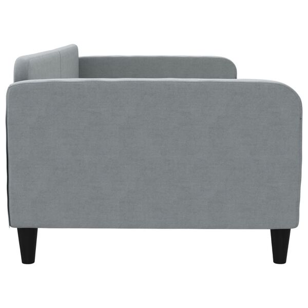 vidaXL Lit de repos gris clair 100x200 cm tissu