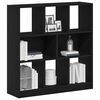 vidaXL Biblioth&egrave;que ch&ecirc;ne noir 97,5x29,5x100 cm bois d'ing&eacute;nierie