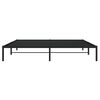 vidaXL Cadre de lit m&eacute;tal sans matelas noir 193x203 cm