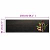 vidaXL Tapis de cuisine lavable impression d'épices 45x150 cm velours