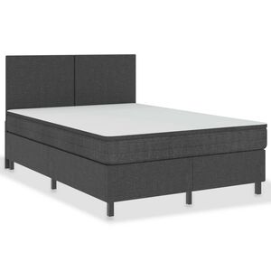 vidaXL Sommier &agrave; lattes de lit Gris fonc&eacute; Tissu 180x200 cm