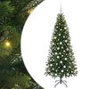 vidaXL Sapin de No&euml;l artificiel Vert 180 cm PE et PVC