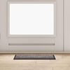 vidaXL Tapis de porte Gris clair 60 x 40 x 1.2 cm Tissu en teddy