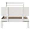 vidaXL Cadre de lit avec t&ecirc;te de lit sans matelas blanc 90x190 cm
