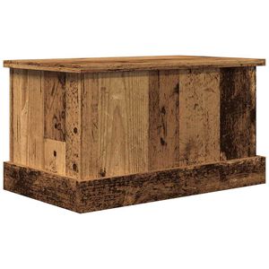 vidaXL Bo&icirc;tes de rangement vieux bois 30x50x28 cm bois d'ing&eacute;nierie