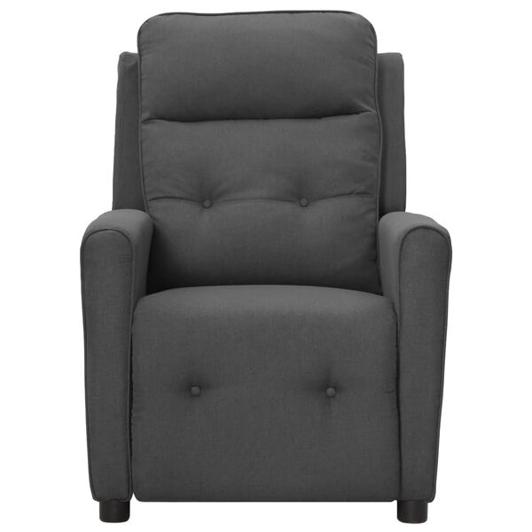 vidaXL Fauteuil Gris fonc&eacute; Tissu