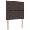 vidaXL T&ecirc;te de lit LED Marron 90 cm tissu