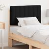 vidaXL T&ecirc;te de lit capitonn&eacute;e Marron et Noir 75 cm Pin massif