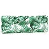 vidaXL Coussins de palette lot de 2 motif de feuilles tissu
