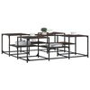 vidaXL Table basse ch&ecirc;ne marron 121x121x40 cm bois d'ing&eacute;nierie