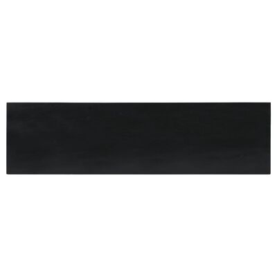 vidaXL Table console noir 110x30x75 cm bois massif d'acajou
