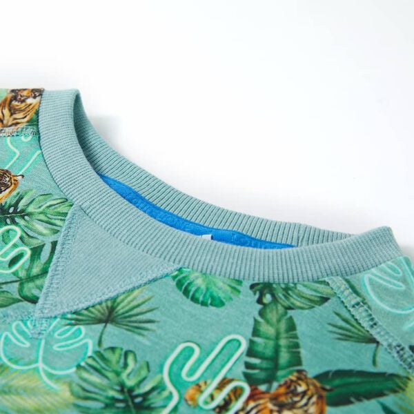 Sweatshirt pour enfants mélange vert clair 128