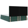 vidaXL Lit avec rangement et matelas Vert fonc&eacute; 180 x 200 cm Velours