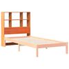 vidaXL T&ecirc;te de lit avec rangement cire marron 100cm bois massif de pin