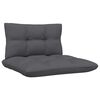 vidaXL Salon de jardin 13 pcs avec coussins anthracite bois de pin