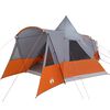vidaXL Tente Teepee 8 Personnes 8 personne Gris et orange