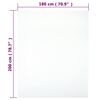 vidaXL Drap-housse Jersey Blanc 180x200 cm Coton