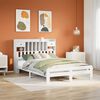 vidaXL Lit biblioth&egrave;que sans matelas blanc 150x200 cm bois pin massif