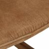 vidaXL Chaise &agrave; bascule marron vintage toile