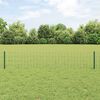 vidaXL Cl&ocirc;ture avec poteau Vert 0,4 x 50 m Acier et PVC