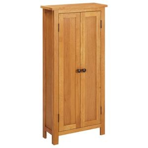 vidaXL Armoire de rangement 50x22x110 cm Bois de ch&ecirc;ne massif