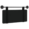 vidaXL T&ecirc;te de lit suspendue Montage mural Noir 90 x 55 x 5 cm Velours