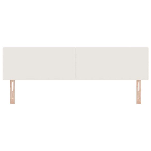 vidaXL T&ecirc;te de lit avec t&ecirc;te de lit Cr&egrave;me 180 cm Cuir synth&eacute;tique