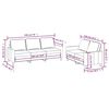 vidaXL Ensemble de canap&eacute;s 2 pcs avec coussins Noir Velours
