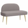 vidaXL Banc rembourr&eacute; avec dossier Taupe 110 x 60 x 76 cm