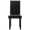 vidaXL Chaises &agrave; manger lot de 2 noir PVC