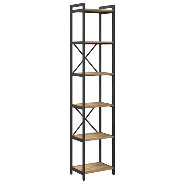 vidaXL &Eacute;tag&egrave;re Ch&ecirc;ne artisanal 40 x 30 x 189,5 cm Bois d'ing&eacute;nierie