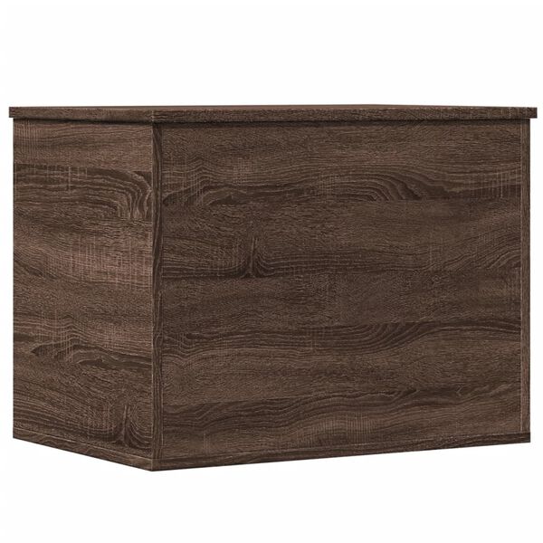 vidaXL Bo&icirc;te de rangement ch&ecirc;ne marron 60x42x46 cm bois d'ing&eacute;nierie