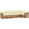 vidaXL Ensemble de canap&eacute;s d'ext&eacute;rieur 6 pc Naturel et Cr&egrave;me