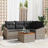 vidaXL Ensemble de canap&eacute; de jardin 5 pcs Gris