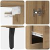 vidaXL Haut Armoire avec tiroir Ch&ecirc;ne artisanal 69,5 x 34 x 180 cm