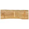 vidaXL Dessus de table 140x40x2,5 cm bord vivant bois massif manguier