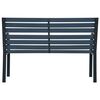 vidaXL Banc de jardin Gris 112 cm Bois de sapin massif