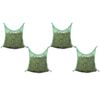 vidaXL Filet &agrave; foin 4 pcs Carr&eacute; 0,9 x 1 m PP