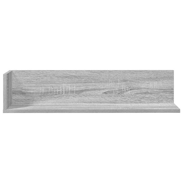 vidaXL &Eacute;tag&egrave;res murales 2 pcs sonoma gris 75x16,5x16,5 cm