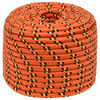 vidaXL Corde utilitaire polyvalente 12 mm 50 m Orange PP