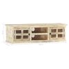 vidaXL Meuble TV 130x30x36 cm Bois massif de manguier