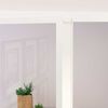 vidaXL Porte d'int&eacute;rieur Blanc 76x201,5 cm Tremp&eacute; verre aluminium fin